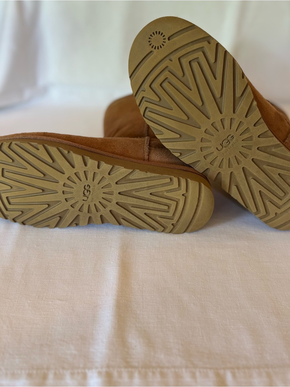 UGG Australia Short Suede Boot - Chestnut Brown Size US 8 - Picture 5 of 8